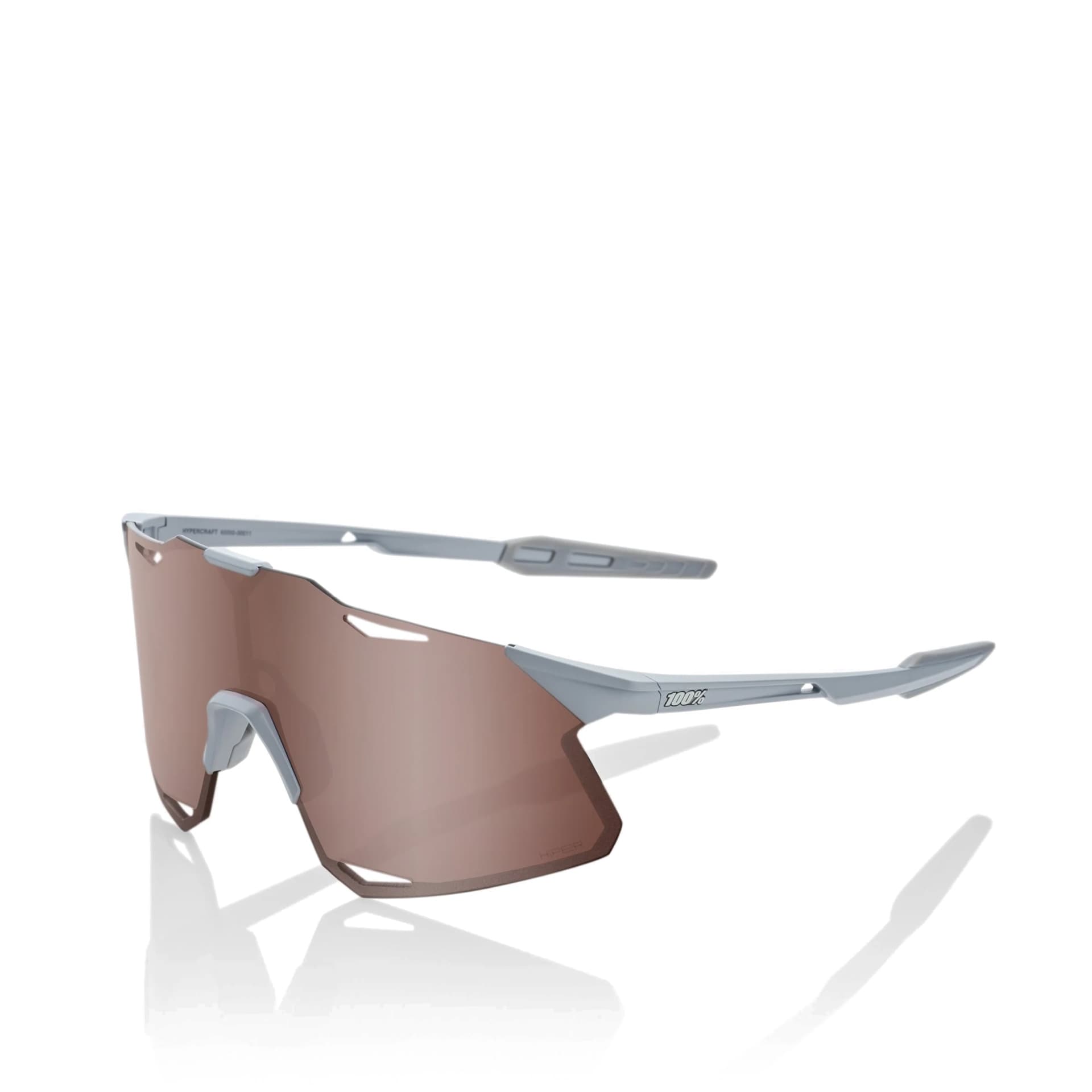 100 Percent Hypercraft Mat Stone Grey / HiPER Crimson Silver Mirror Lens Grau Modell 2025