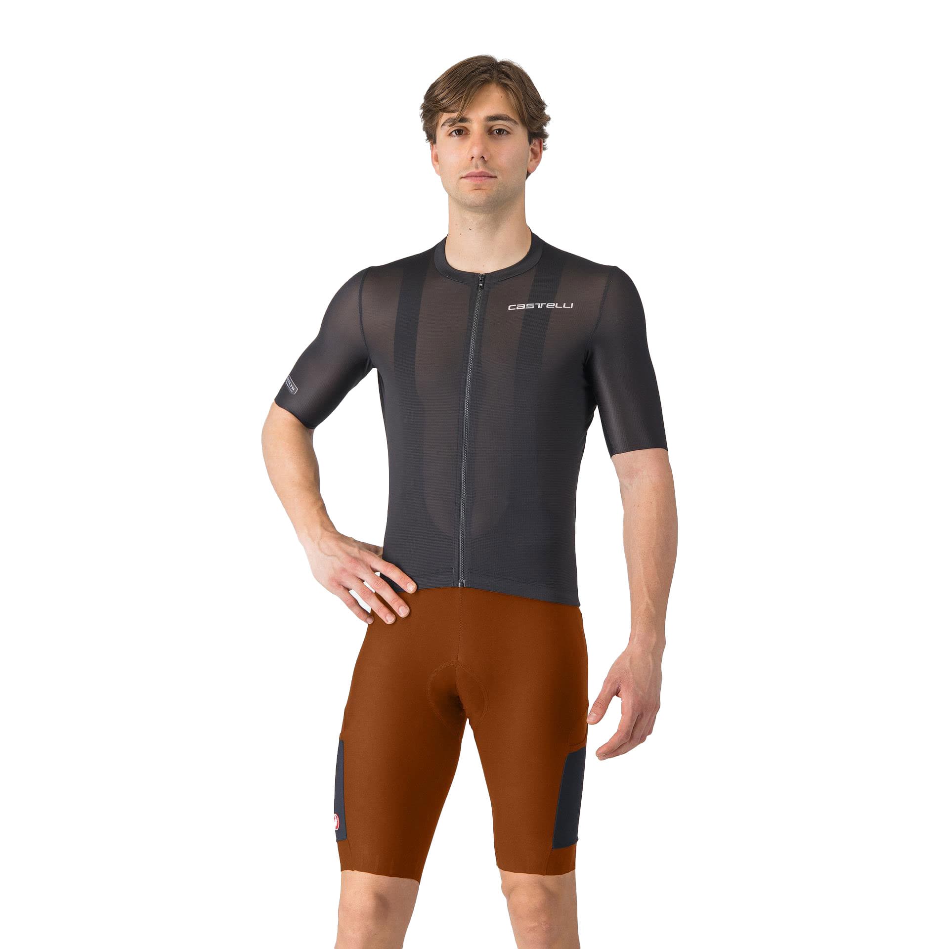 Castelli Unlimited Endurance Bibshort Kurze Gravel Trägerhose für Herren