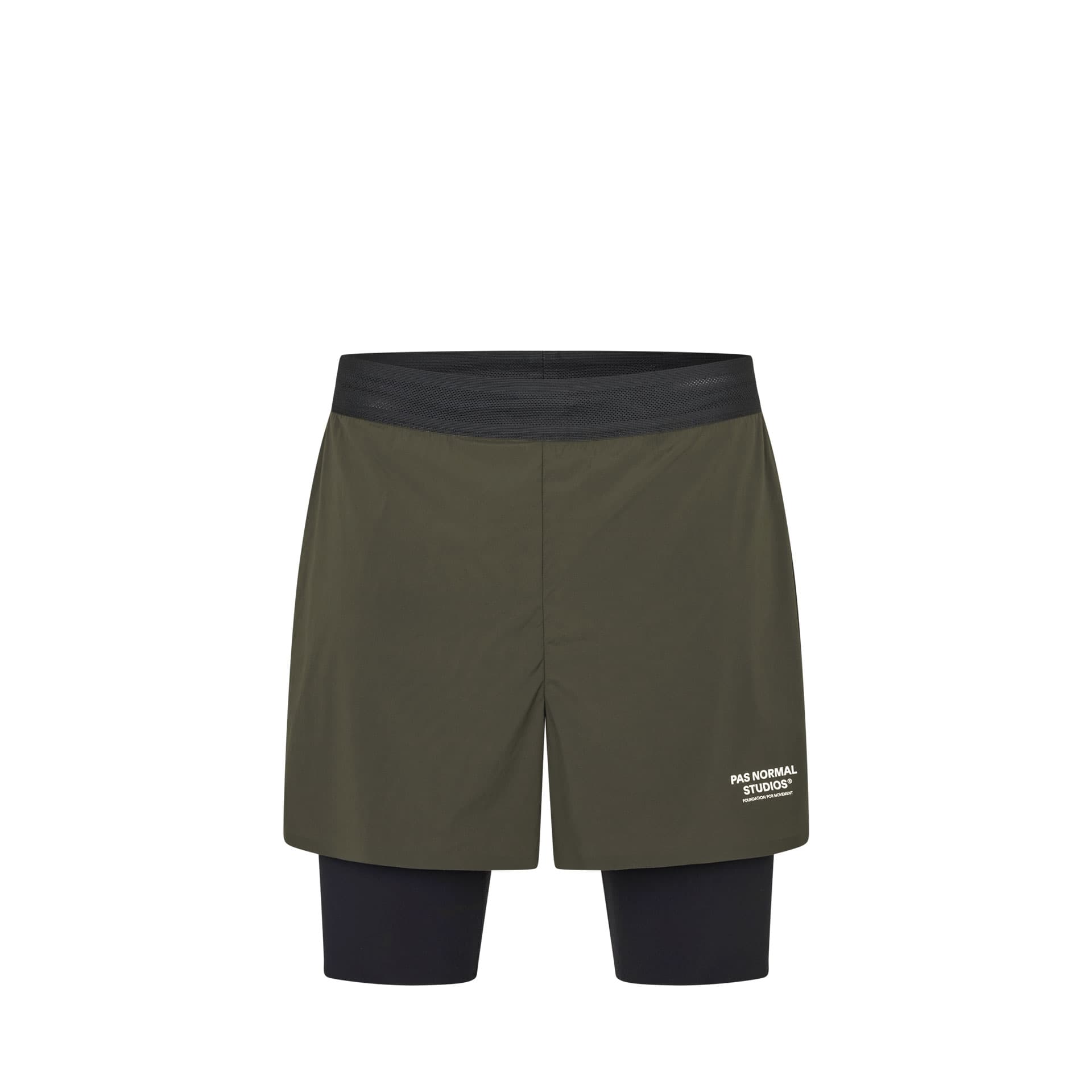 Pas Normal Studios Balance 2-in-1 Shorts Kurze Laufhose mit Innenshorts