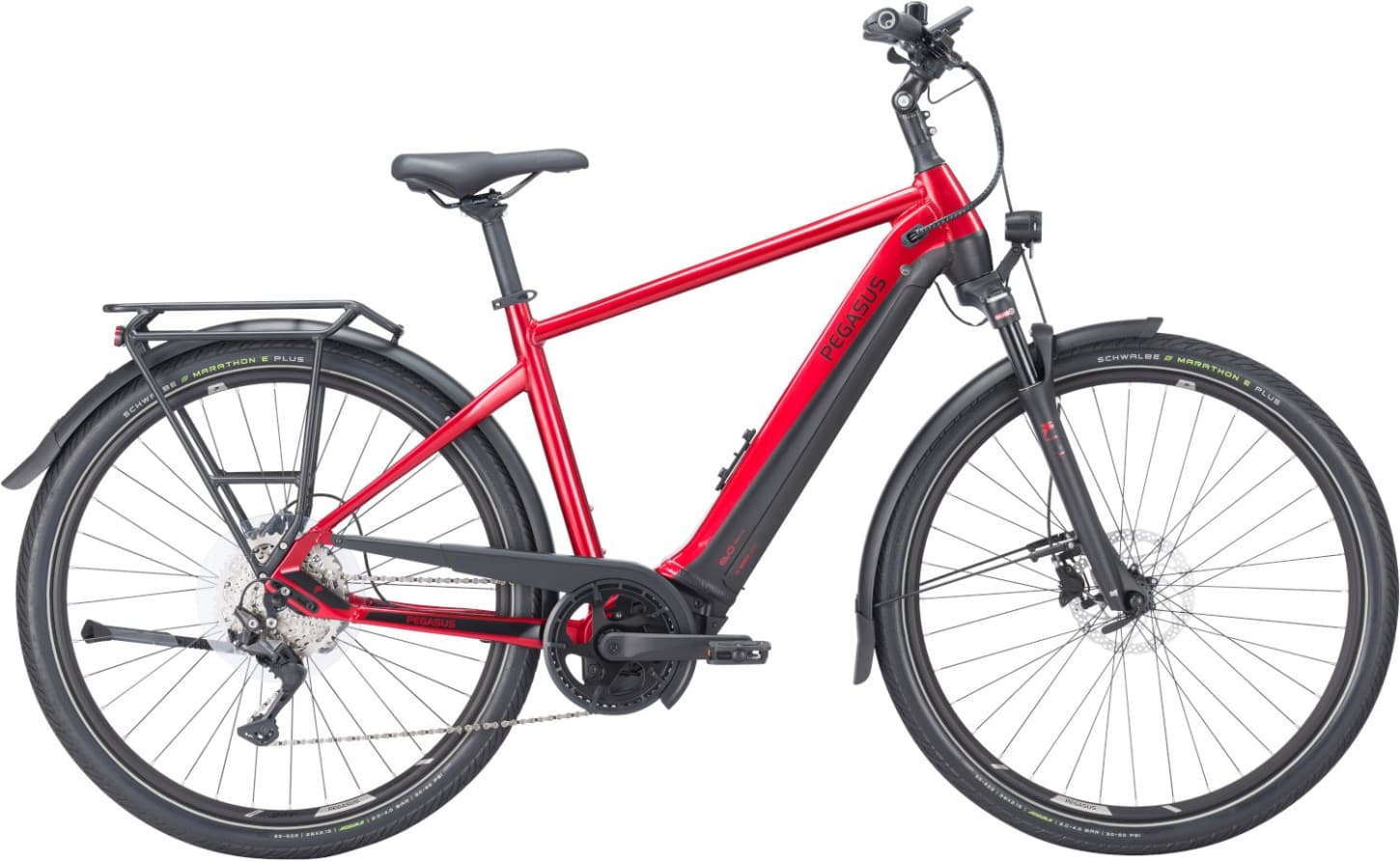 E-Bike  - Pegasus Premio EVO 10 Lite Herren rot   - 50 cm
