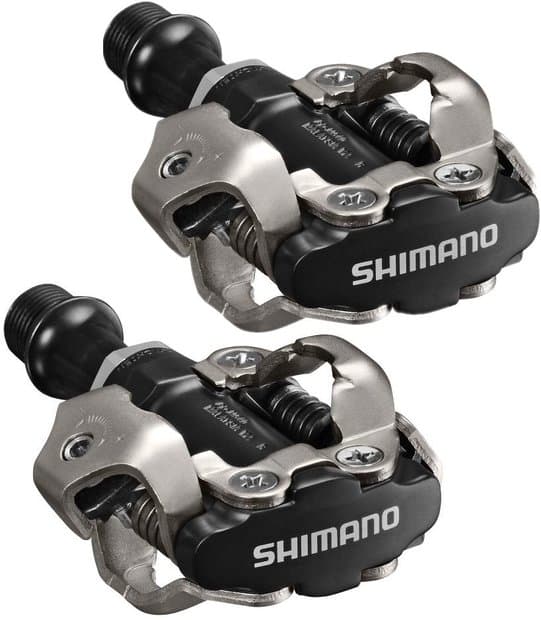 SHIMANO Pedal PD-M540 Schwarz Pedal - offene Konstruktion für Geländeeinsatz