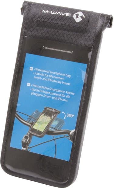 M-Wave Black Bay Smartphonetasche mit Halterung Schwarz Modell 2026