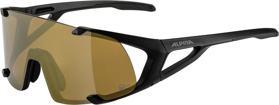 Alpina Hawkeye S Q-Lite black matt / bronce mirror lens Schwarz Modell 2024