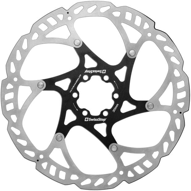 SWISSSTOP Bremsscheibe Catalyst Pro 6-Loch 203 mm Silber Modell 2024