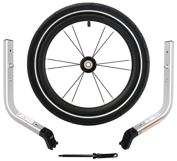 Thule Chariot 2 Jogging Kit Single - Einsitzer (ab MY2024) Silber Modell 2026