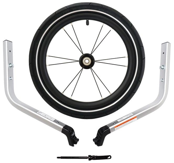 Thule Chariot 2 Jogging Kit Double - Zweisitzer (ab MY2024) Silber Modell 2026