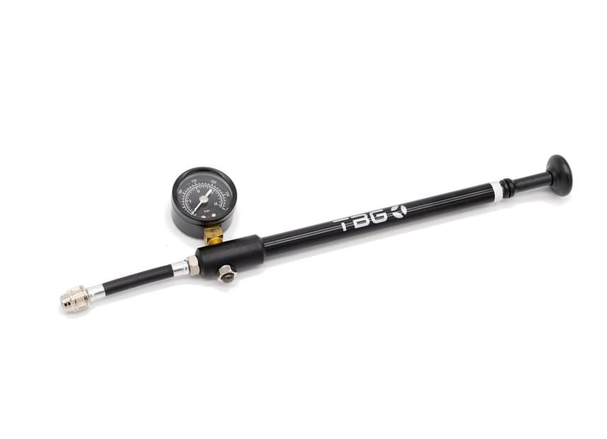 TBG Dämpferpumpe Alu mit Manometer Schwarz Modell 2024