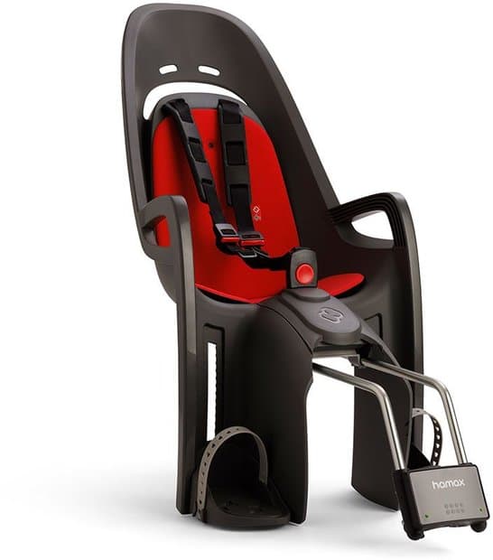 Hamax rot/grau, Befestigung Rahmenrohr Kindersitz Hamax Zenith