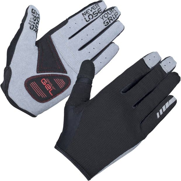 GRIPGRAB Shark Padded Langfinger Handschuhe Schwarz Modell 2024