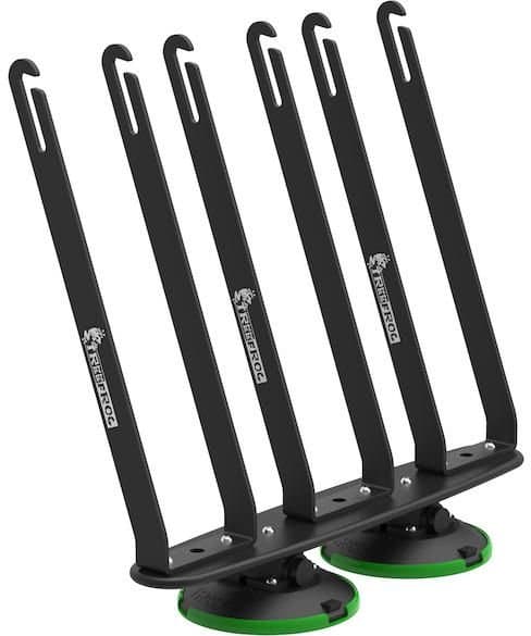 TreeFrog Laufradhalter L3 355 x 150 mm Schwarz - sicherer Transport von bis zu 3 Laufrädern