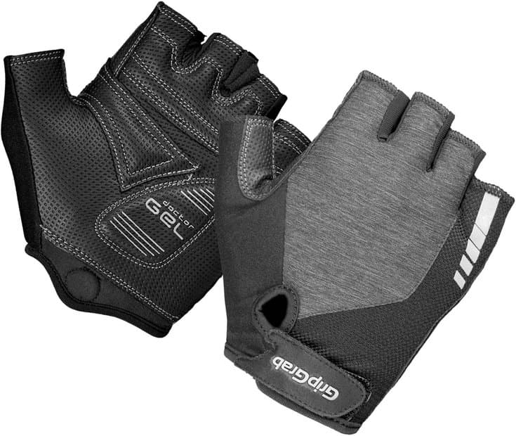 GRIPGRAB Women's ProGel Padded Kurzfinger Handschuhe Grau Modell Aktion