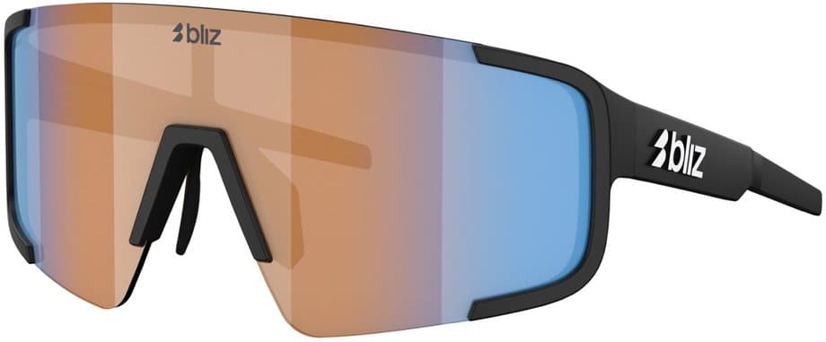 Bliz P003 Small Matte Black - Grey w Blue Mirror Schwarz Modell 2026