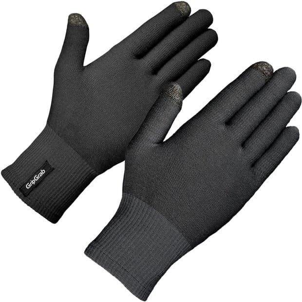 GRIPGRAB Merino Wool Liner Langfinger Unterhandschuhe Schwarz Modell 2026