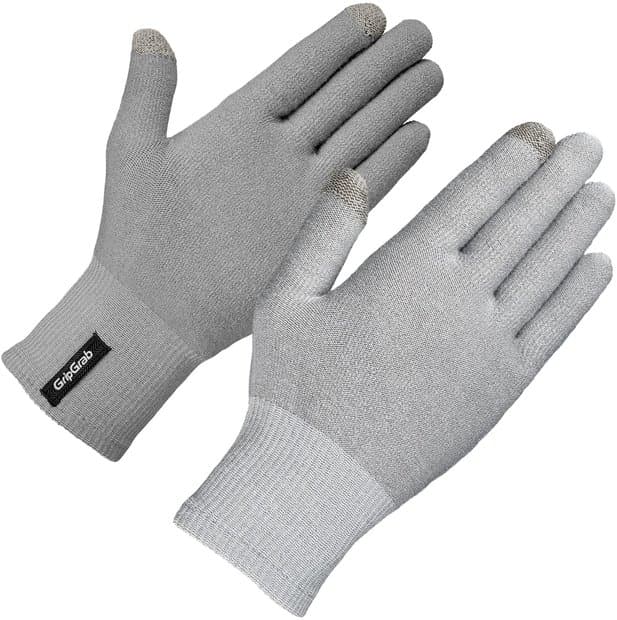 GRIPGRAB Merino Wool Liner Langfinger Unterhandschuhe Grau Modell 2024