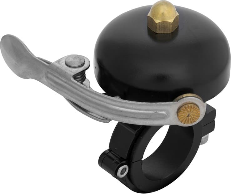 Lunivo Fahrradklingel Messing - groß Schwarz Modell 2024