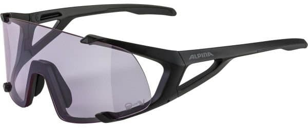 Alpina Hawkeye S Q-Lite V black matt / Varioflex purple mirror lens Schwarz Modell 2024