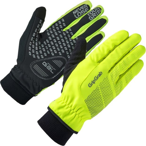 GRIPGRAB Ride Hi-Vis Windproof Winter Langfinger Handschuhe Gelb Modell 2024