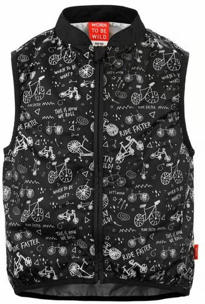 Woom Flare, reflektierende Weste Schwarz Modell 2025