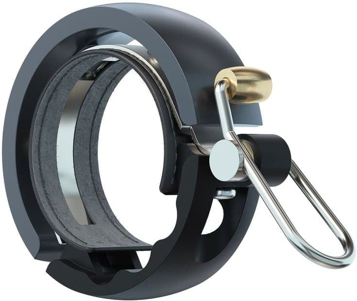 Knog Fahrradklingel Oi Luxe groß 23.8 - 31.8mm schwarz grau