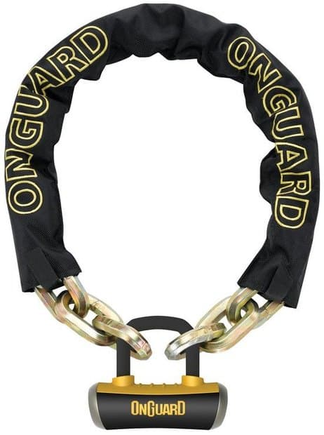 Onguard Kettenschloss mit Bügel Beast 8016 Schwarz Modell 2024