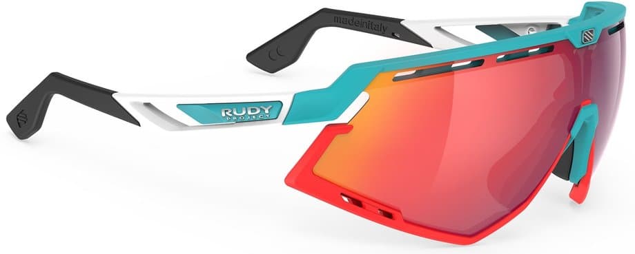 Rudy Project Defender Emerald White Matte - Multilaser Red Weiß Modell 2024