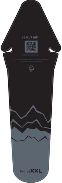 Mudcatcher rear // mk1 - Fahrrad-XXL Schwarz Modell 2024