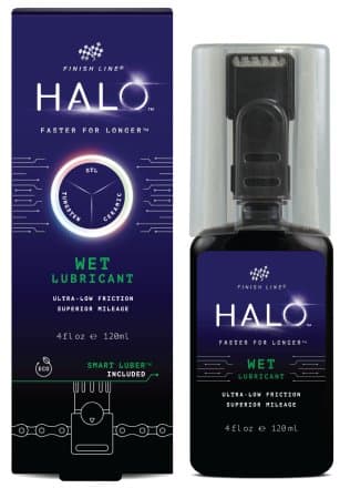 Finish Line HALO Wet Lube Wachsschmiermittel, Flasche + Luber - 120ml Blau Modell 2026