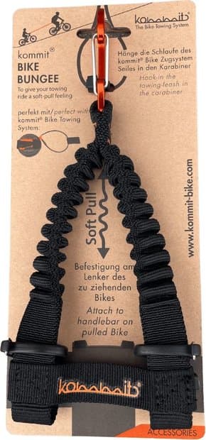 KOMMIT Bike Bungee, flexible Befestigung für Bike Zugsystem Schwarz Modell 2026