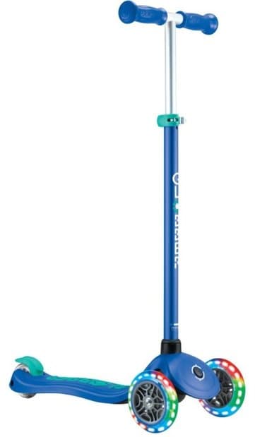 Globber Primo Plus Lights, mit Leuchtrollen inkl. Helm Türkis Modell 2024