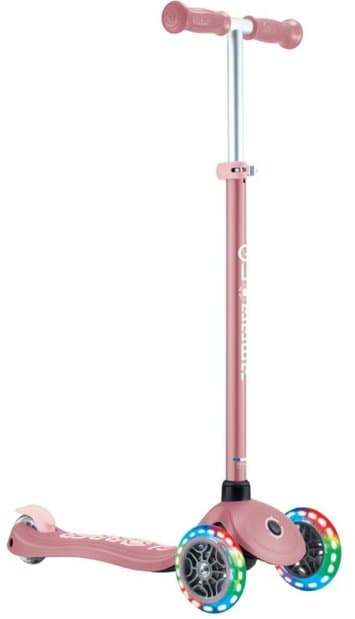 Globber Primo Plus Lights, mit Leuchtrollen inkl. Helm Pink Modell 2024