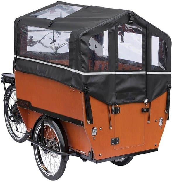 Babboe Regenverdeck inkl. Gestänge - Max-E Schwarz Modell 2026