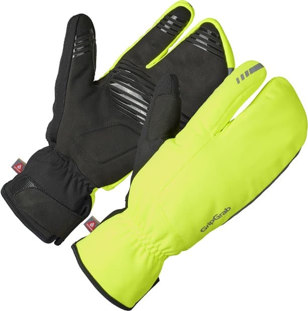 GRIPGRAB Nordic 2 Windproof Deep Winter Lobster Langfinger Handschuhe Gelb Modell 2026