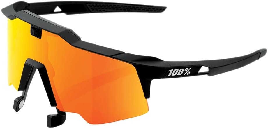 100 Percent Speedcraft Air soft tact black / Red Multilayer Mirror Lens Schwarz Modell Aktion