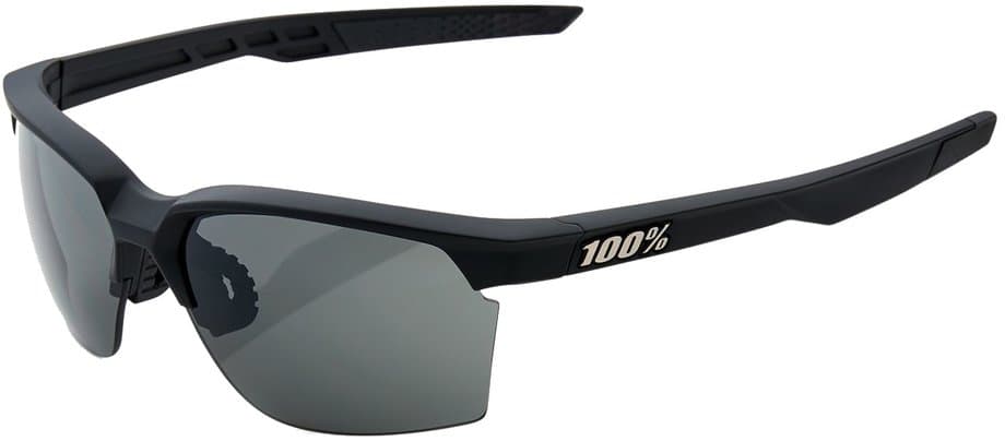 100 Percent Sportcoupe soft tact black / Smoke Lens Schwarz Modell 2024
