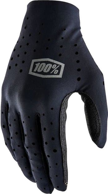 100 Percent Sling Langfinger Handschuhe Schwarz Modell Aktion