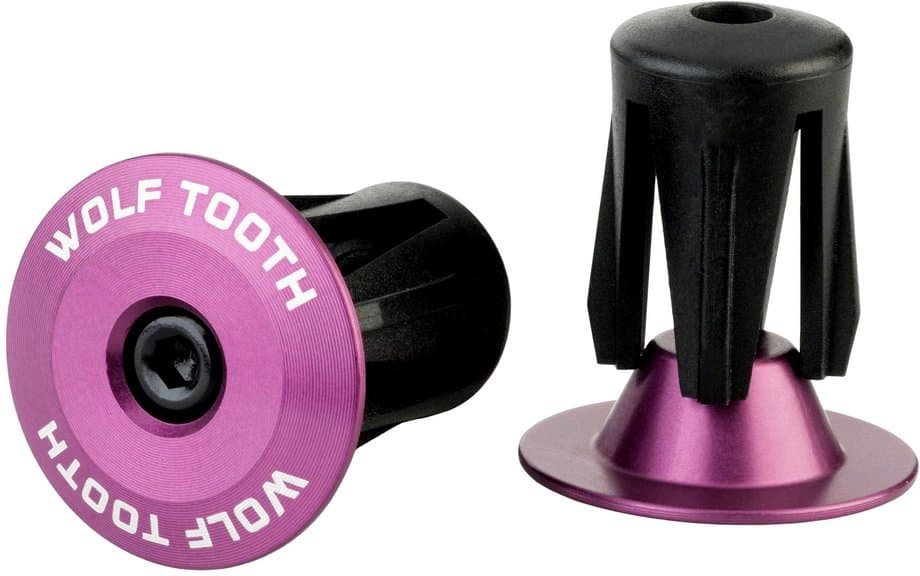Wolftooth Aluminium Lenkerendkappen, geschraubt Lila Modell 2025
