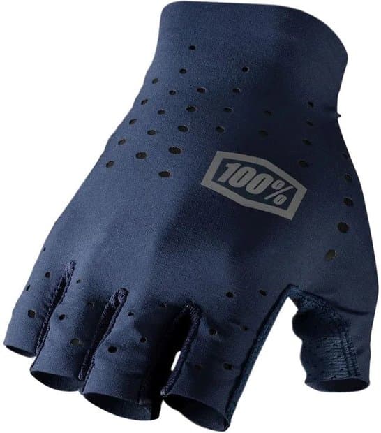 100 Percent Sling Short Finger Handschuh Blau Modell Aktion