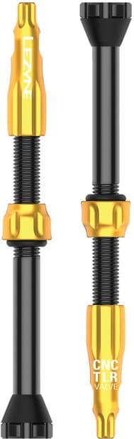 Lezyne Tubeless Ventil CNC Aluminium SV - 60 mm Gold Modell Aktion