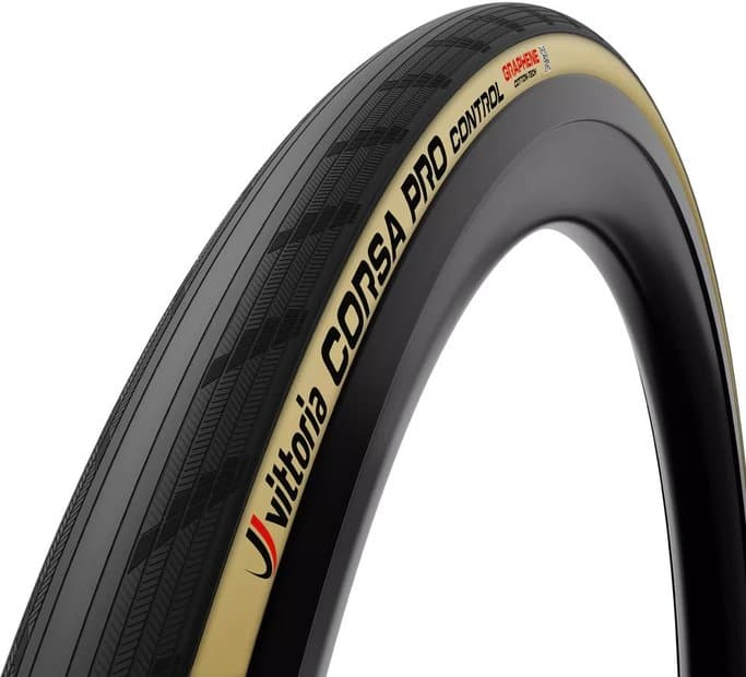 Vittoria Corsa Pro Control 28x1,1 Zoll (28-622) fold TLR 28 tan-black - maximaler Grip bei harten Bedingungen