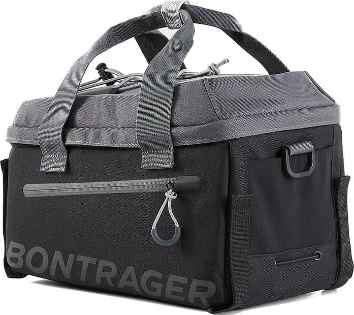 Bontrager Commuter Gepäckträgertasche mit Riemen Schwarz Modell Aktion