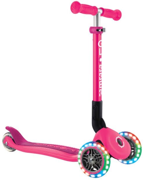Globber Junior Foldable Lights, mit Leuchtrollen Pink Modell 2024