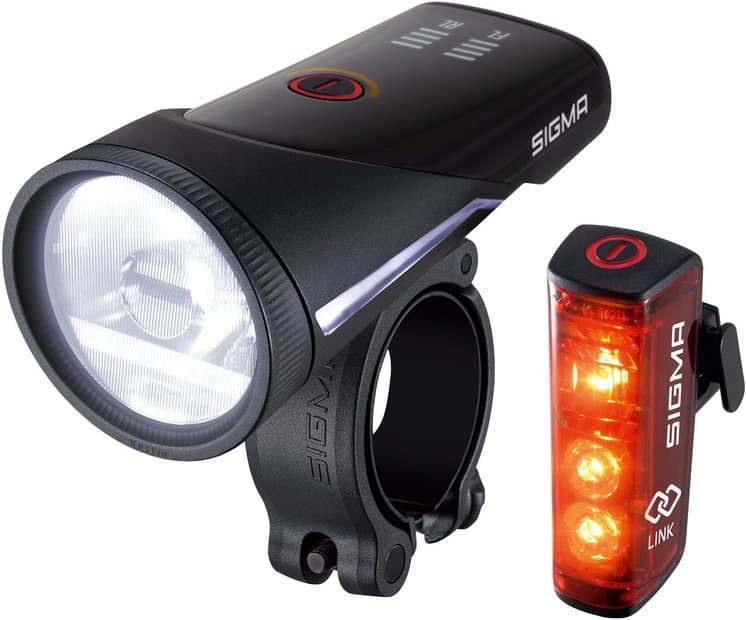 Sigma Aura 100 & Blaze Link Beleuchtungsset Screw Mount - StVZO Schwarz Modell 2026