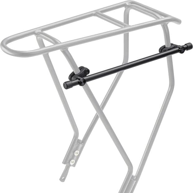 Gepäckträgerstrebe KLICKfix Xtra Rail schwarz, f. Gepäckträger mit Ø 816mm