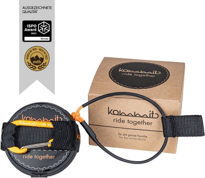 KOMMIT Bike Zugsystem, Abschleppseil Schwarz Modell 2026