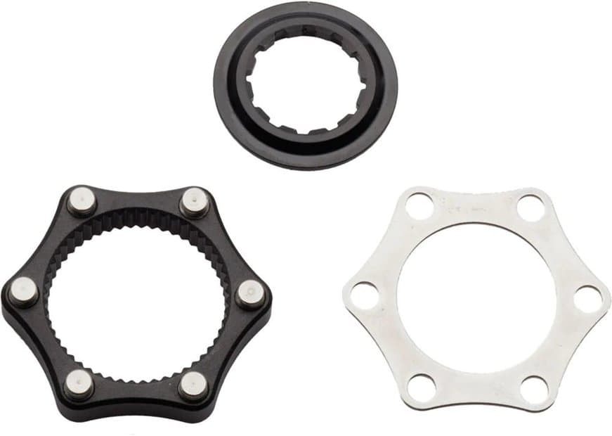 Problem Solvers Center Lock Adapter für QR/12mm Steckachsen, inkl. Lockring Schwarz Modell 2025