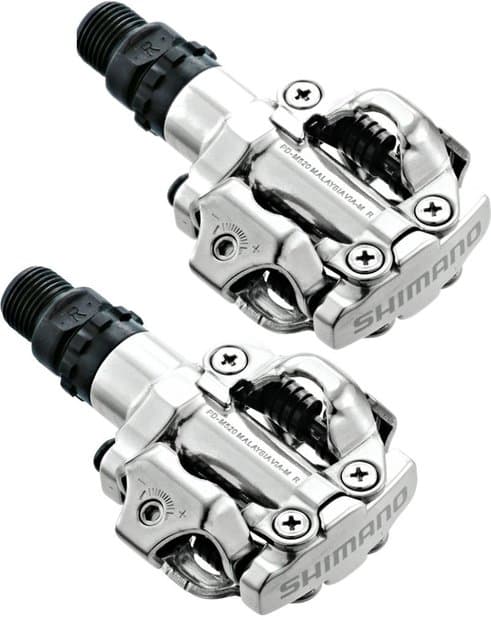 SHIMANO Pedal PD-M520 Pedal - Silber, SPD-System für MTB und Trekking