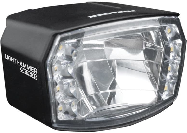 Trelock LS 990 Lighthammer Pro 250 E-Bike Scheinwerfer 12 V - StVZO Schwarz Modell 2025
