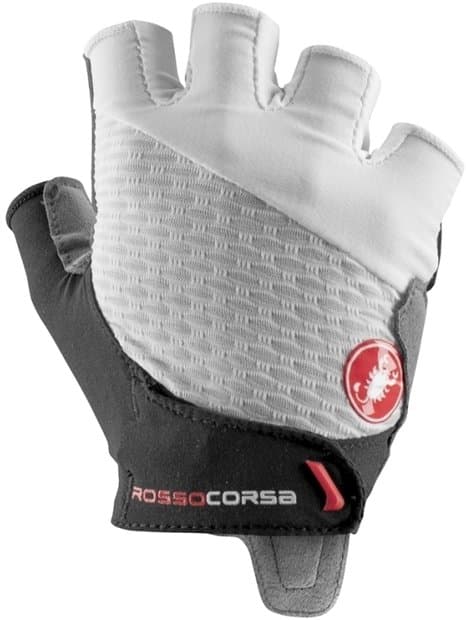 CASTELLI Rosso Corsa 2 W Kurzfinger Handschuhe Weiß Modell 2024