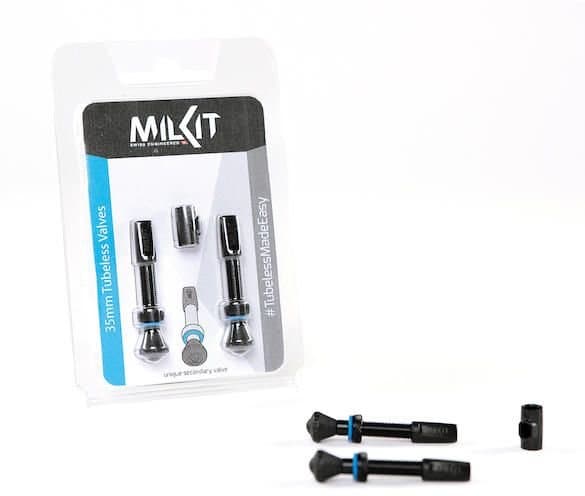MILKIT Tubeless-Ventile SV - 45 mm Schwarz Modell 2024
