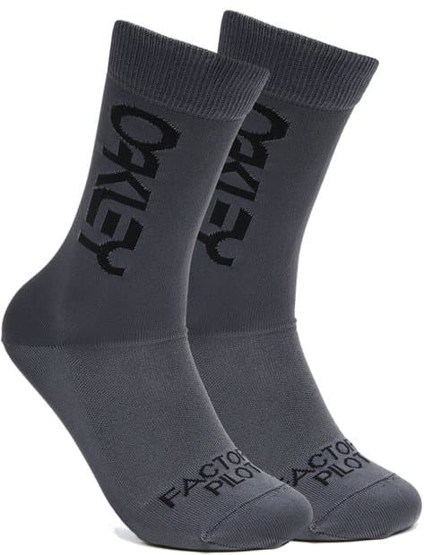 Oakley Factory Pilot MTB Socken Grau Modell Aktion